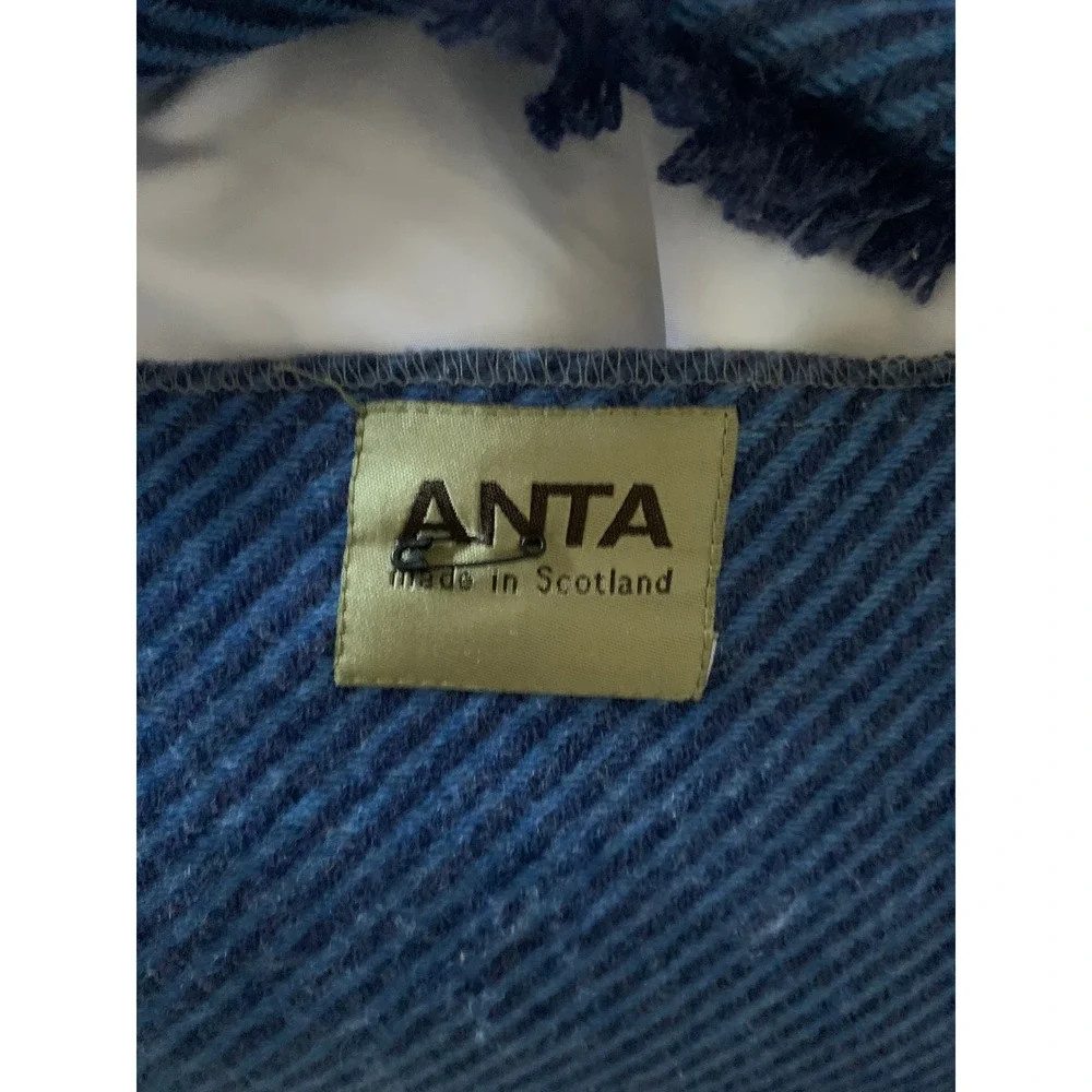 Anta Scottish Blue Striped Throw Pillow made in‎ Scotland down filler